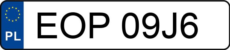 Numer rejestracyjny EOP 09J6 posiada HONDA ACCORD - EOP09J6