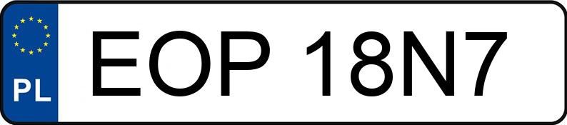 Numer rejestracyjny EOP 18N7 posiada TOYOTA Avensis Sedan MR`03 E4 Sol Aut. - EOP18N7 Numer rejestracyjny EOP 18N7 posiada TOYOTA Avensis Sedan MR`03 E4 Sol Aut. - EOP18N7