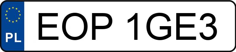 Numer rejestracyjny EOP 1GE3 posiada VOLVO XC 90 2.0 D4 MR`15 E6 Kinetic Getr - EOP1GE3