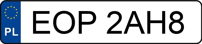 Numer rejestracyjny EOP 2AH8 posiada AUDI A3 - EOP2AH8 Numer rejestracyjny EOP 2AH8 posiada AUDI A3 - EOP2AH8