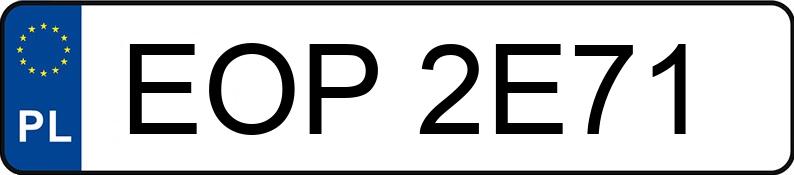Numer rejestracyjny EOP 2E71 posiada AUDI A4 - EOP2E71