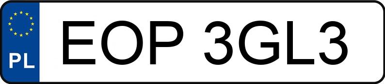 Numer rejestracyjny EOP 3GL3 posiada MERCEDES-BENZ ML 350 CDI MR`09 E4 W164 4Matic - EOP3GL3