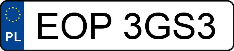 Numer rejestracyjny EOP 3GS3 posiada MAN TGX - EOP3GS3