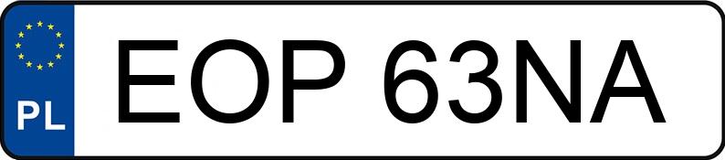 Numer rejestracyjny EOP 63NA posiada OPEL Astra II 2.0 DTI MR`98 Astra II 2.0 DTI MR`98 - EOP63NA