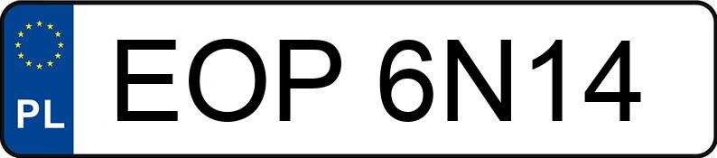 Numer rejestracyjny EOP 6N14 posiada SIMSON Skutery S 53 - EOP6N14