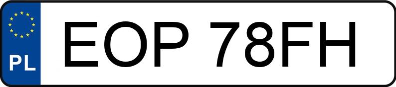 Numer rejestracyjny EOP 78FH posiada VOLKSWAGEN PASSAT - EOP78FH