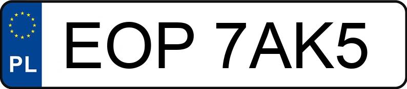 Numer rejestracyjny EOP 7AK5 posiada VOLKSWAGEN Passat GP 1.9 TDI MR`00 E3 Highline - EOP7AK5 Numer rejestracyjny EOP 7AK5 posiada VOLKSWAGEN Passat GP 1.9 TDI MR`00 E3 Highline - EOP7AK5