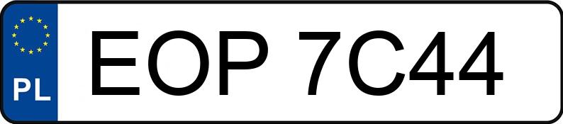 Numer rejestracyjny EOP 7C44 posiada VOLKSWAGEN GOLF - EOP7C44