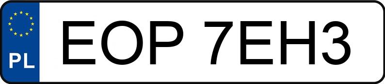 Numer rejestracyjny EOP 7EH3 posiada TOYOTA C-HR - EOP7EH3