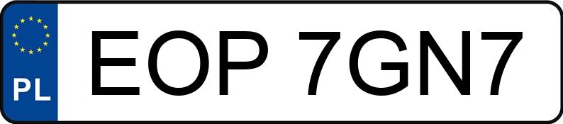 Numer rejestracyjny EOP 7GN7 posiada BMW 750 - EOP7GN7 Numer rejestracyjny EOP 7GN7 posiada BMW 750 - EOP7GN7