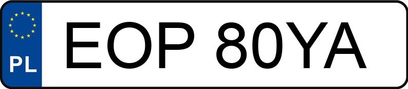 Numer rejestracyjny EOP 80YA posiada RENAULT TWINGO - EOP80YA