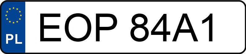 Numer rejestracyjny EOP 84A1 posiada OPEL Corsa C 1.2 MR`00 E3 Comfort - EOP84A1