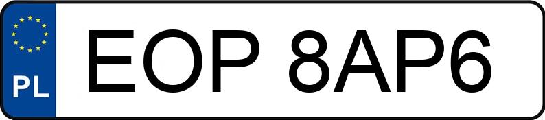 Numer rejestracyjny EOP 8AP6 posiada OPEL ASTRA SPORTS TOURER - EOP8AP6