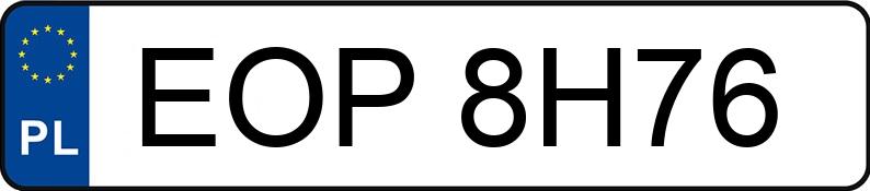 Numer rejestracyjny EOP 8H76 posiada HYUNDAI TUCSON - EOP8H76