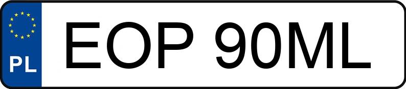 Numer rejestracyjny EOP 90ML posiada OPEL Corsa B 1.4i Kat. MR`93 City - EOP90ML