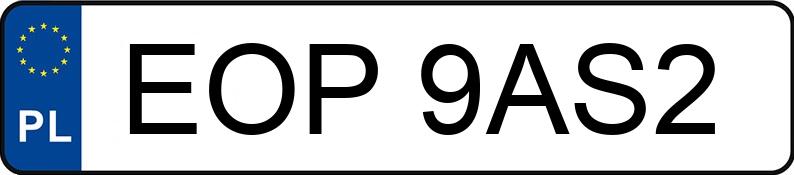 Numer rejestracyjny EOP 9AS2 posiada MERCEDES-BENZ ACTROS - EOP9AS2