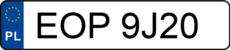 Numer rejestracyjny EOP 9J20 posiada AUDI A3 1.6 - EOP9J20