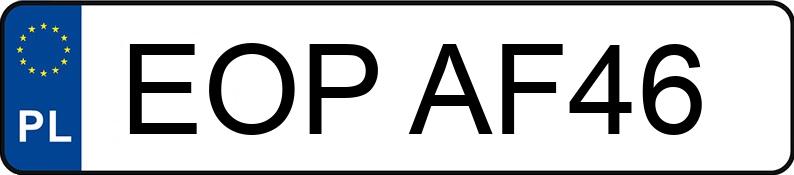 Numer rejestracyjny EOP AF46 posiada MITSUBISHI Lancer 1.8 MR`08 E4 Intense - EOPAF46