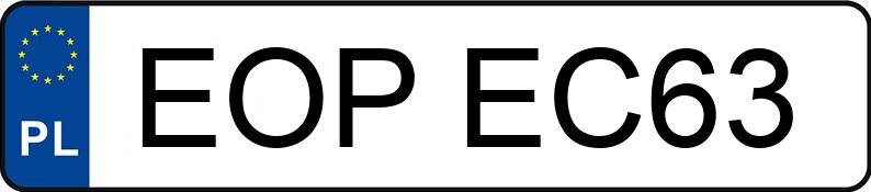 Numer rejestracyjny EOP EC63 posiada BMW 325 I - EOPEC63 Numer rejestracyjny EOP EC63 posiada BMW 325 I - EOPEC63
