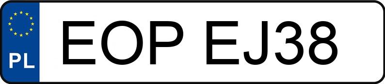 Numer rejestracyjny EOP EJ38 posiada VOLKSWAGEN PASSAT - EOPEJ38