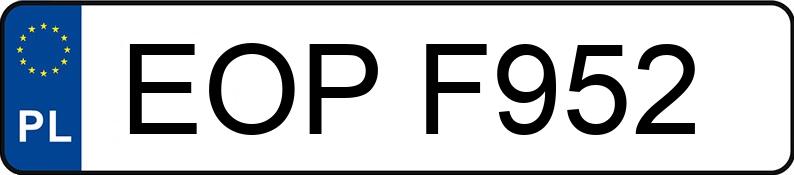 Numer rejestracyjny EOP F952 posiada FIAT UNO - EOPF952