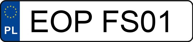 Numer rejestracyjny EOP FS01 posiada TOYOTA Corolla Hatchback MR`04 E4 Terra - EOPFS01