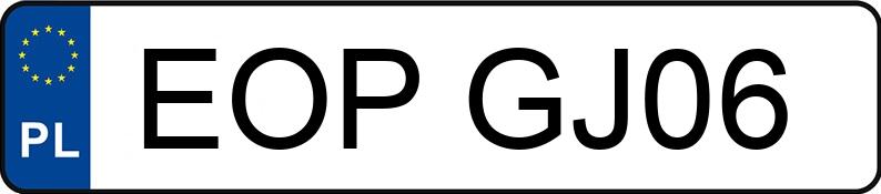 Numer rejestracyjny EOP GJ06 posiada AUDI A4 - EOPGJ06