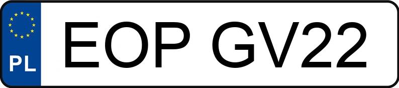 Numer rejestracyjny EOP GV22 posiada OPEL MERIVA - EOPGV22