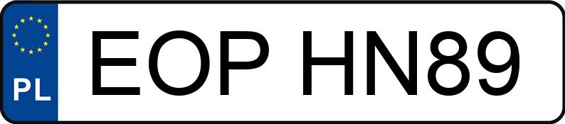 Numer rejestracyjny EOP HN89 posiada FORD FOCUS - EOPHN89 Numer rejestracyjny EOP HN89 posiada FORD FOCUS - EOPHN89