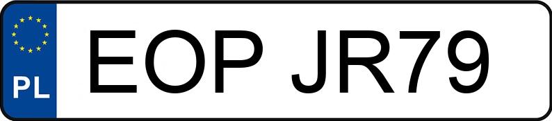 Numer rejestracyjny EOP JR79 posiada OPEL ZAFIRA - EOPJR79