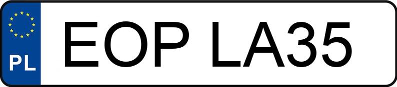 Numer rejestracyjny EOP LA35 posiada DACIA DUSTER - EOPLA35