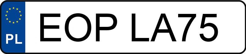 Numer rejestracyjny EOP LA75 posiada MERCEDES SPRINTER - EOPLA75