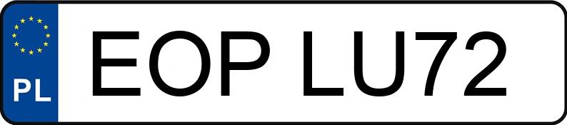 Numer rejestracyjny EOP LU72 posiada OPEL Meriva 1.4 MR`06 E4 Essentia - EOPLU72