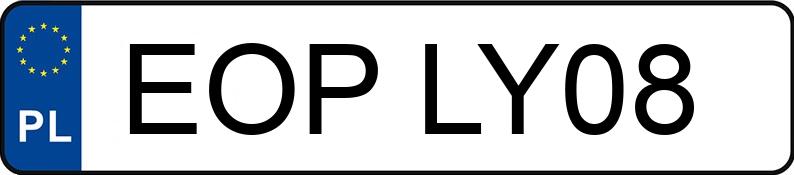 Numer rejestracyjny EOP LY08 posiada BMW 320D - EOPLY08