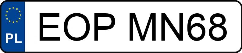 Numer rejestracyjny EOP MN68 posiada VOLKSWAGEN GOLF 1.9 TDI - EOPMN68