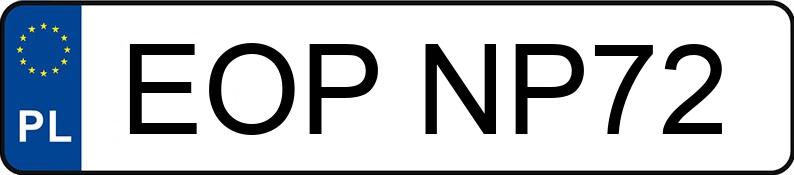Numer rejestracyjny EOP NP72 posiada NISSAN PRIMERA - EOPNP72 Numer rejestracyjny EOP NP72 posiada NISSAN PRIMERA - EOPNP72