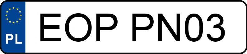 Numer rejestracyjny EOP PN03 posiada BMW 730D - EOPPN03 Numer rejestracyjny EOP PN03 posiada BMW 730D - EOPPN03