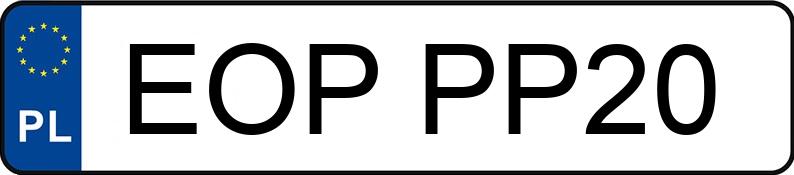 Numer rejestracyjny EOP PP20 posiada BMW M6 - EOPPP20