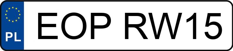 Numer rejestracyjny EOP RW15 posiada SUZUKI GRAND VITARA - EOPRW15