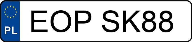 Numer rejestracyjny EOP SK88 posiada RENAULT MEGANE - EOPSK88