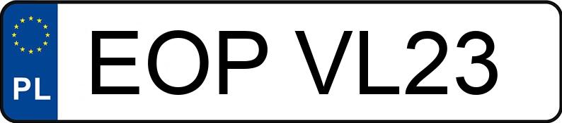Numer rejestracyjny EOP VL23 posiada AUDI A6 - EOPVL23 Numer rejestracyjny EOP VL23 posiada AUDI A6 - EOPVL23
