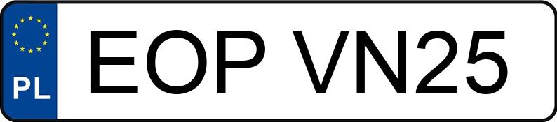 Numer rejestracyjny EOP VN25 posiada MERCEDES-BENZ ACTROS - EOPVN25