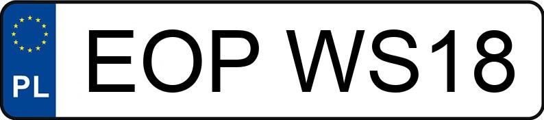 Numer rejestracyjny EOP WS18 posiada KRONE  SD - EOPWS18