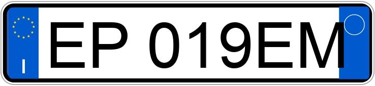 Numer rejestracyjny EP019EM posiada SUZUKI Splash