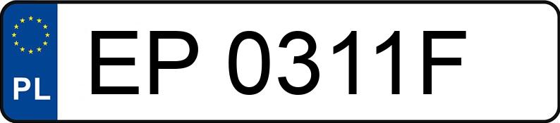 Numer rejestracyjny EP 0311F posiada ALFA ROMEO 159 S-wagon 1.9 16V JTDM-jet DPF MR`06 E4 939 Impression - EP0311F
