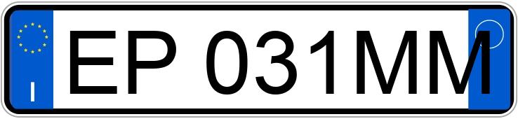 Numer rejestracyjny EP031MM posiada MINI Mini Countrym.