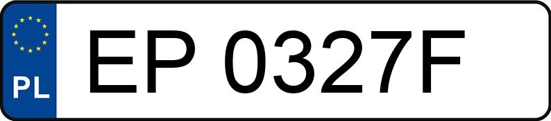 Numer rejestracyjny EP 0327F posiada BMW 320i MR`16 E6 F30 320i MR`16 E6 F30 - EP0327F