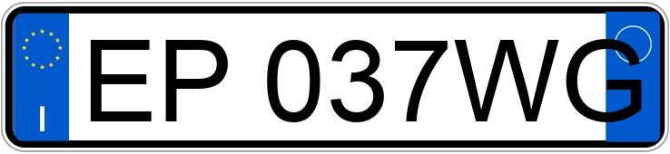 Numer rejestracyjny EP037WG posiada FIAT Bravo 2a serie