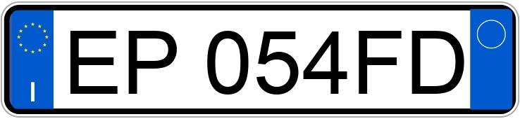Numer rejestracyjny EP054FD posiada PEUGEOT 208 1o serie