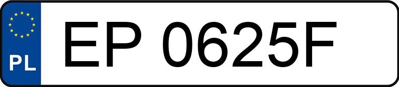 Numer rejestracyjny EP 0625F posiada BMW 118 - EP0625F
